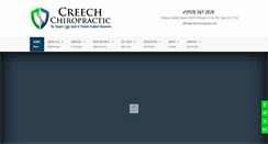 Desktop Screenshot of creechchiropractic.com