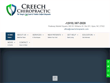 Tablet Screenshot of creechchiropractic.com